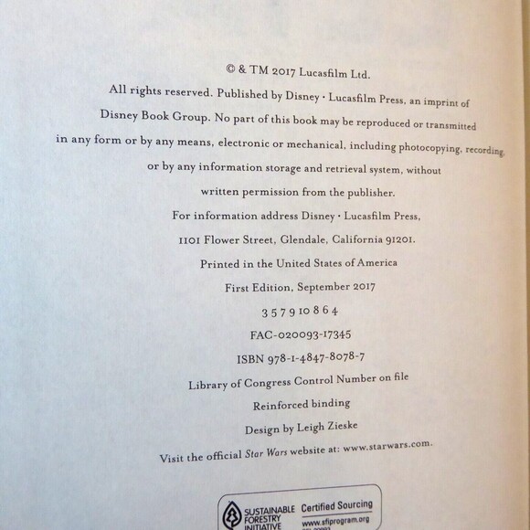 Star Wars Leia Princess of Alderaan & The Legends of Luke Skywalker, Lot 2 Books - Picture 8 of 9